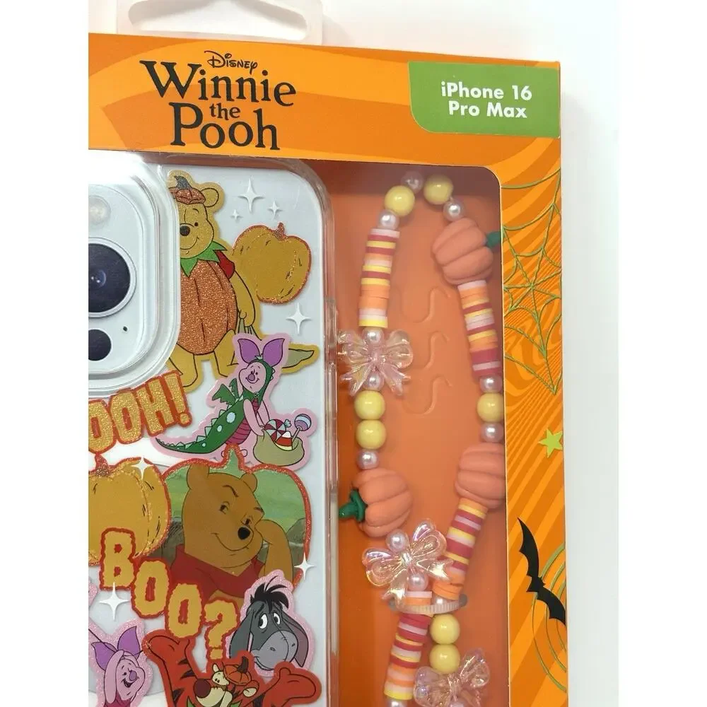 Disney Winnie The Pooh Halloween Skinnydip iPhone 16 Pro Max Case Beaded Strap